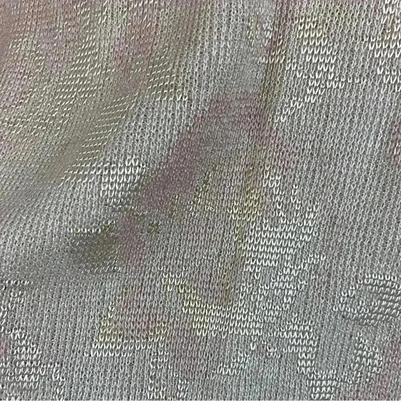 Vtg 80s Vivanti 12 Sweater Set Pink Knit Puff Sleeve Top Pencil Skirt USA Union - Picture 4 of 10